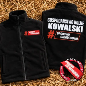 Bezrękawnik #oporowocałodobowo z własną nazwą gospodarstwa