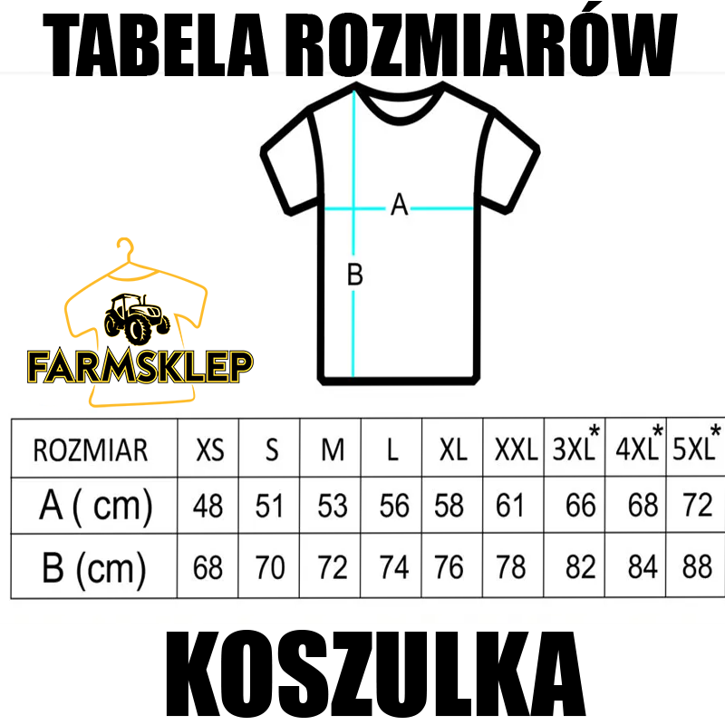 Tabela rozmiarów FARMSKLEP.PL
