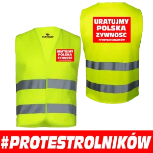 Kamizelka odblaskowa protest rolników