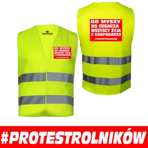 Kamizelka odblaskowa protest rolników