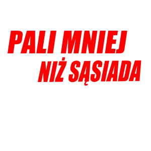 Naklejka pali mniej niż sąsiada