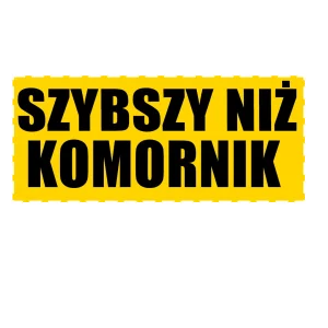 Naklejka szybszy niż komornik