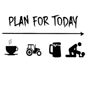 Naklejka plan for today