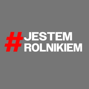 Naklejka #JESTEM ROLNIKIEM