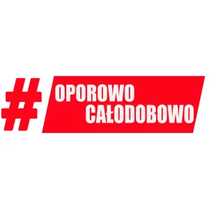 Naklejka #oporowo całodobowo