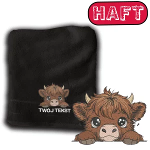 Ręcznik baby highland cow HAFT 50X100 cm