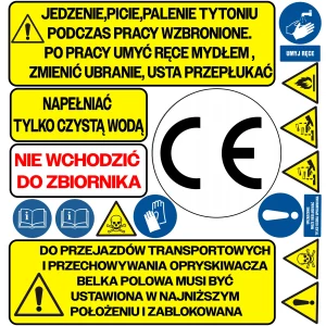 Naklejki na opryskiwacz 