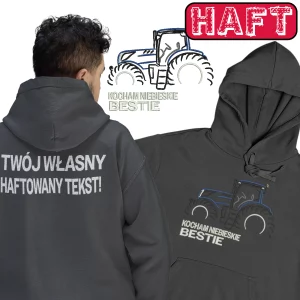 Bluza new holland - kocham niebieskie bestie HAFT