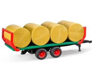 Przyczepa do transportu siana + 8 bel 1:16 BRUDER