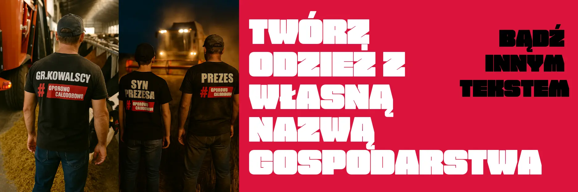 Twórz odzież z własną nazwą