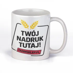 Kubek z własnym nadrukiem 330ml biały | KREATOR