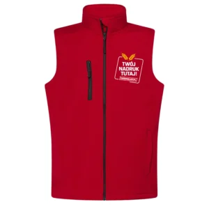 Kamizelka softsheel z własnym nadrukiem lub hafem komputerowym | KREATOR