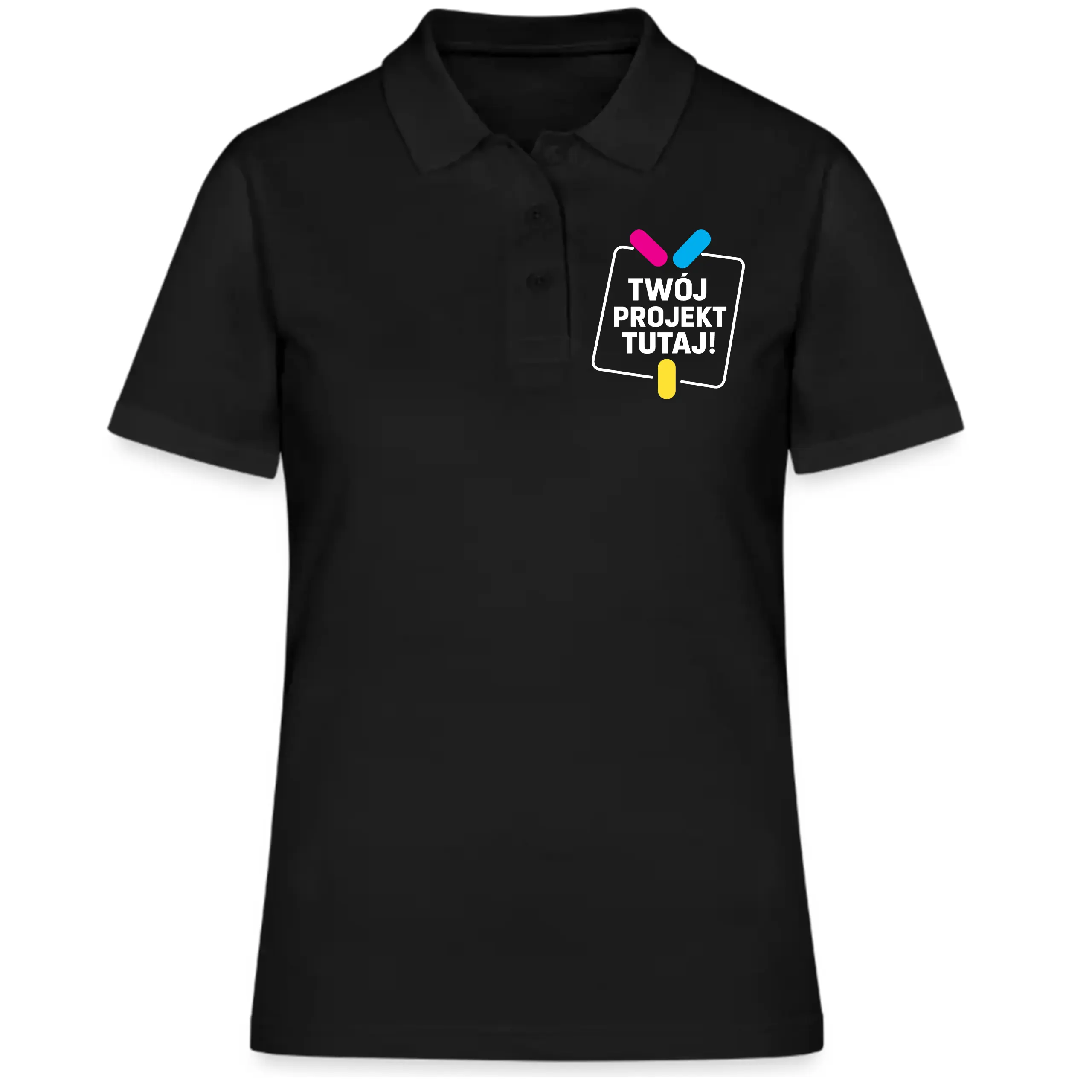 Koszulka polo damska z własnym nadrukiem lub haftem PREMIUM POPL 200