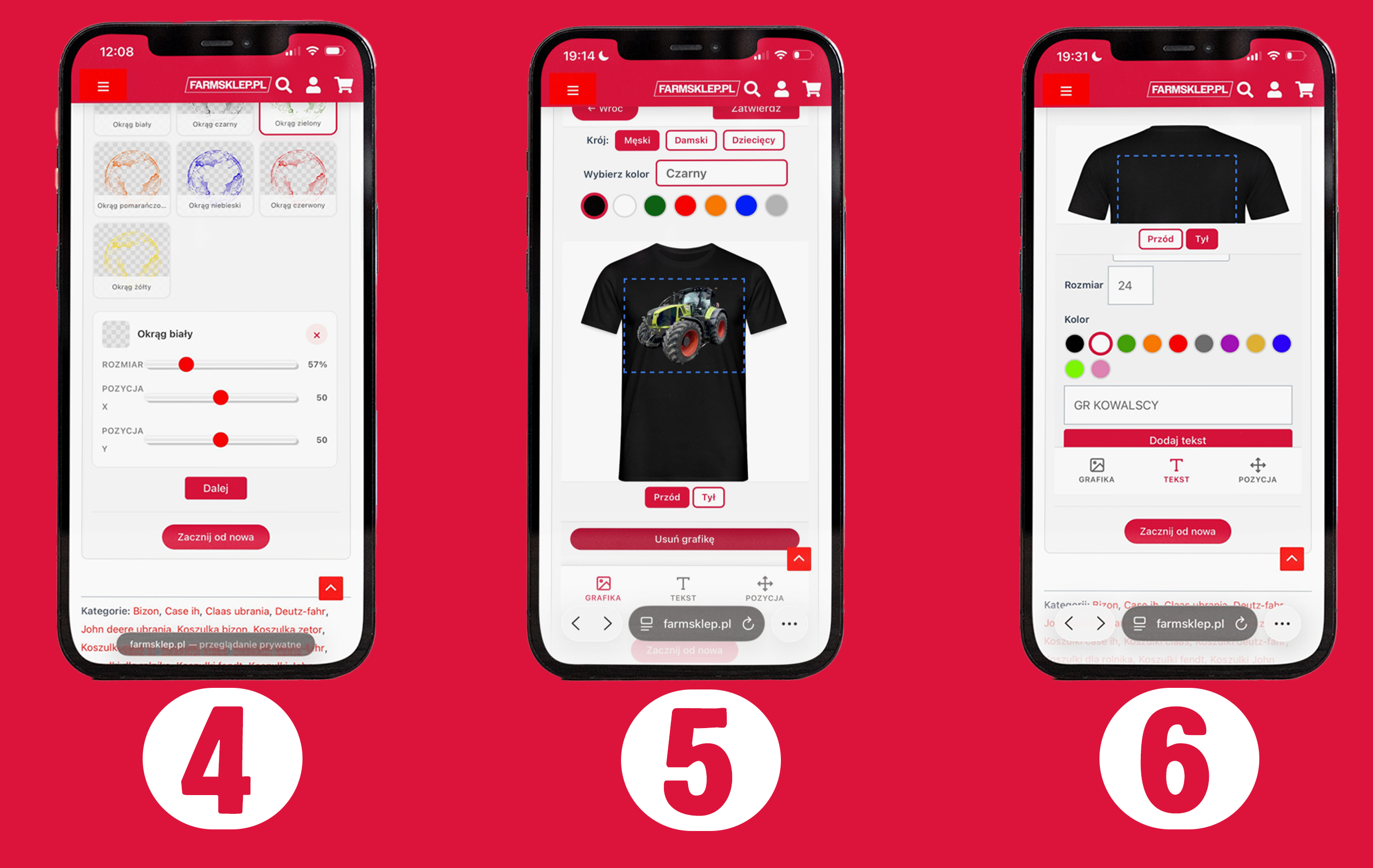 Kreator personalizer — kroki 4, 5 i 6