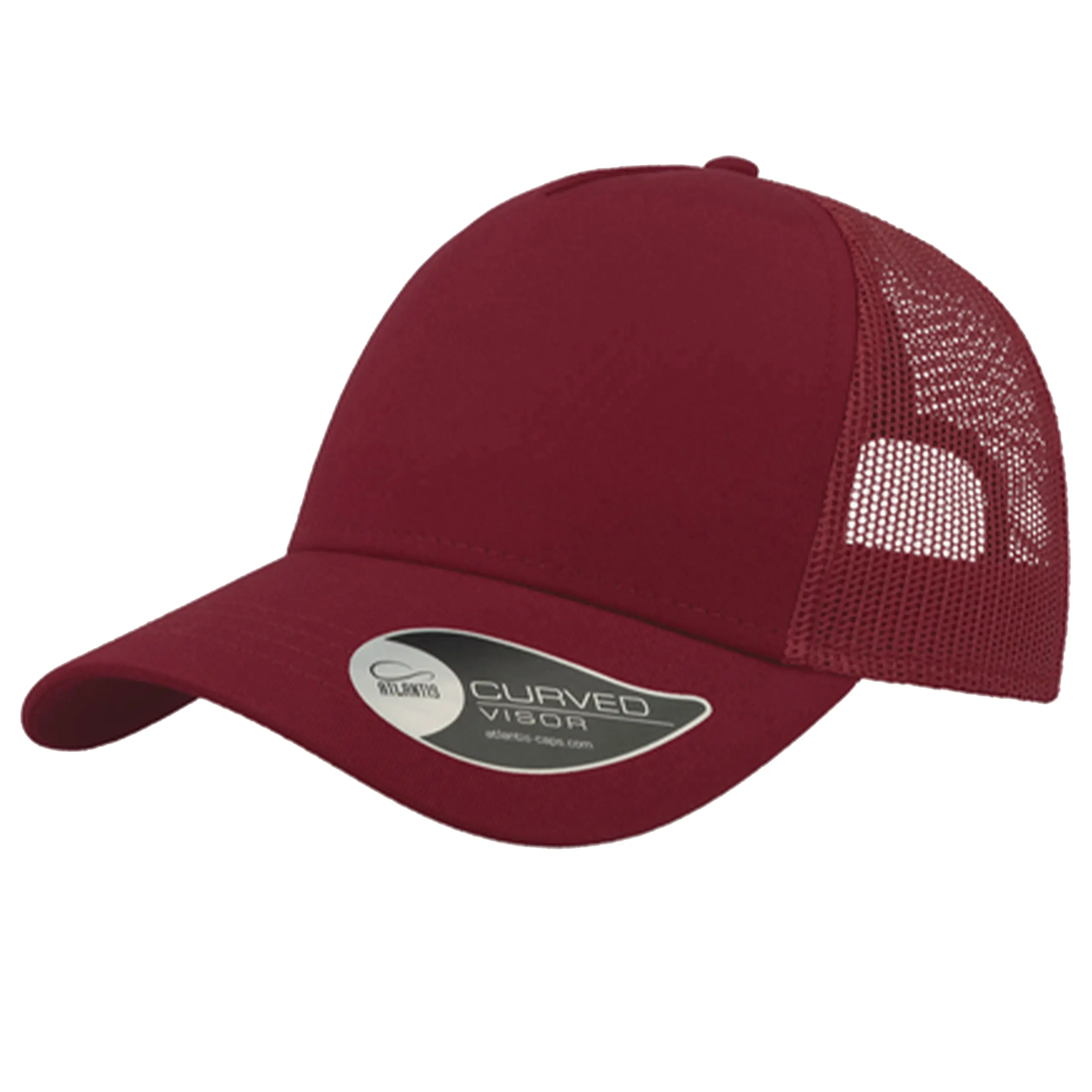 Czapka personalizowana burgund - widok z boku